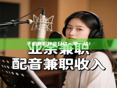 昌邑手机兼职致富日结一单一结！